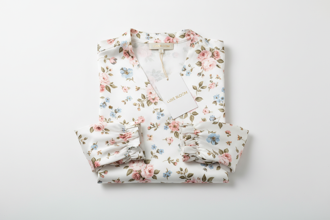 Floral White Top